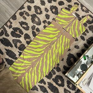 Jlux dress.  Size small. Lime and beige two piece set